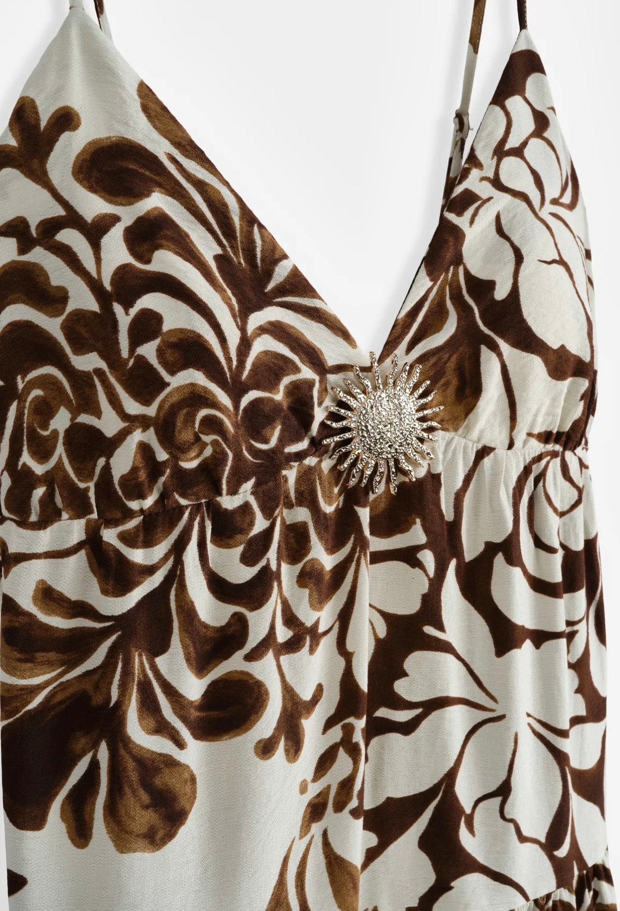 Jurk Monaco | Bruin/ beige