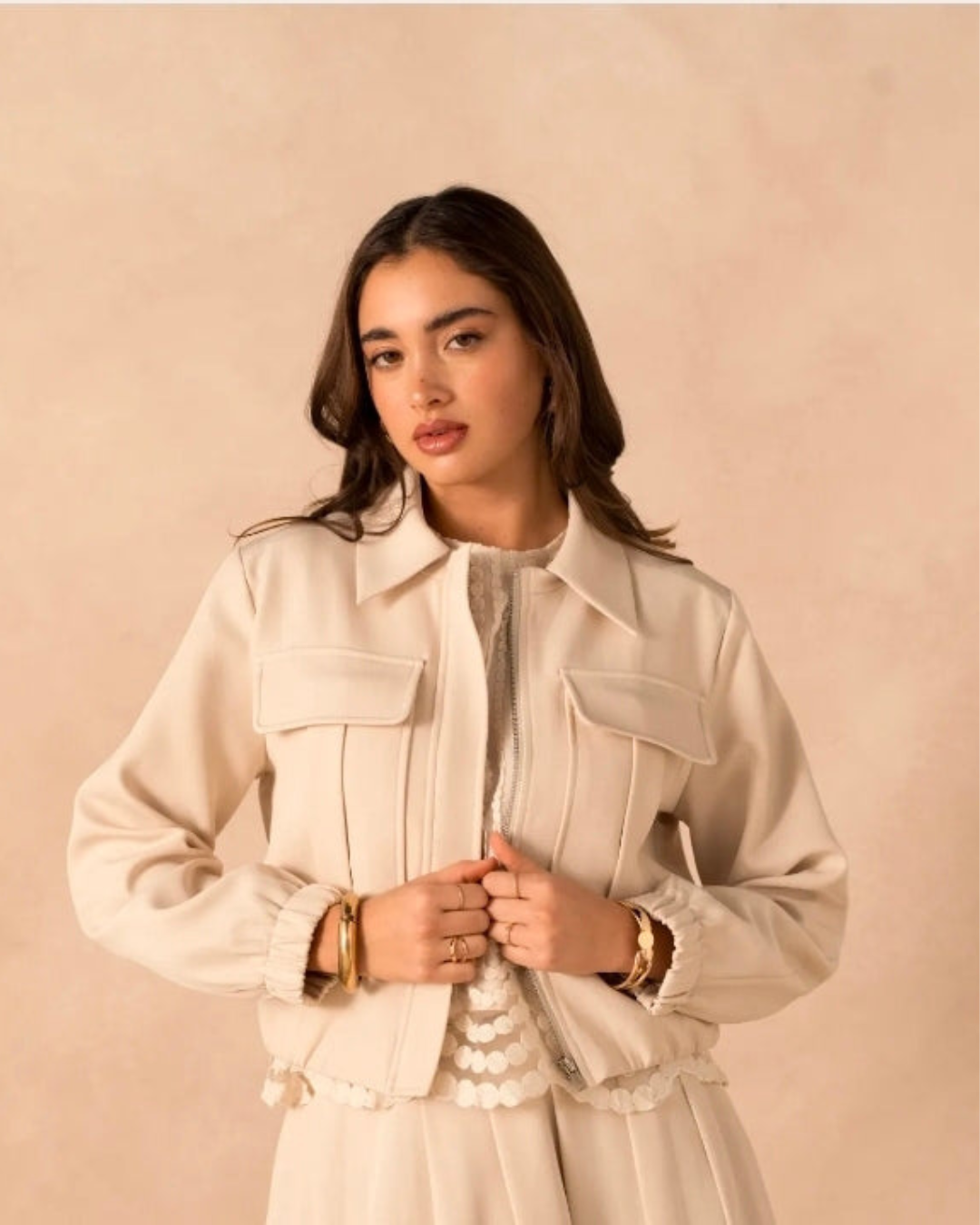 Bomber Lullu| Beige