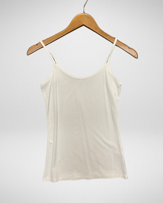 Basic Tops dun randje I Wit