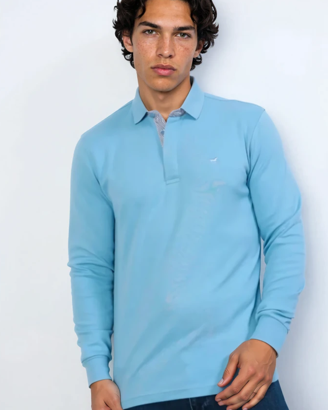 Polo Lange mouw | Licht blauw