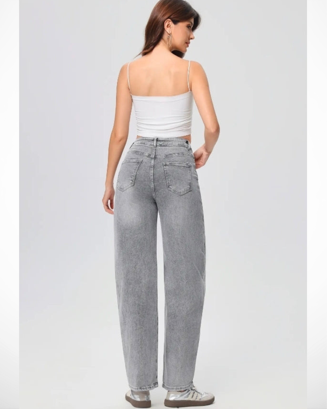 Hello-miss Barrel jeans| Grijs