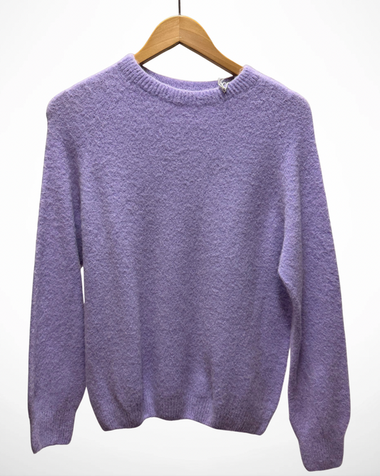 Trui Alpaca lange mouw | Paars