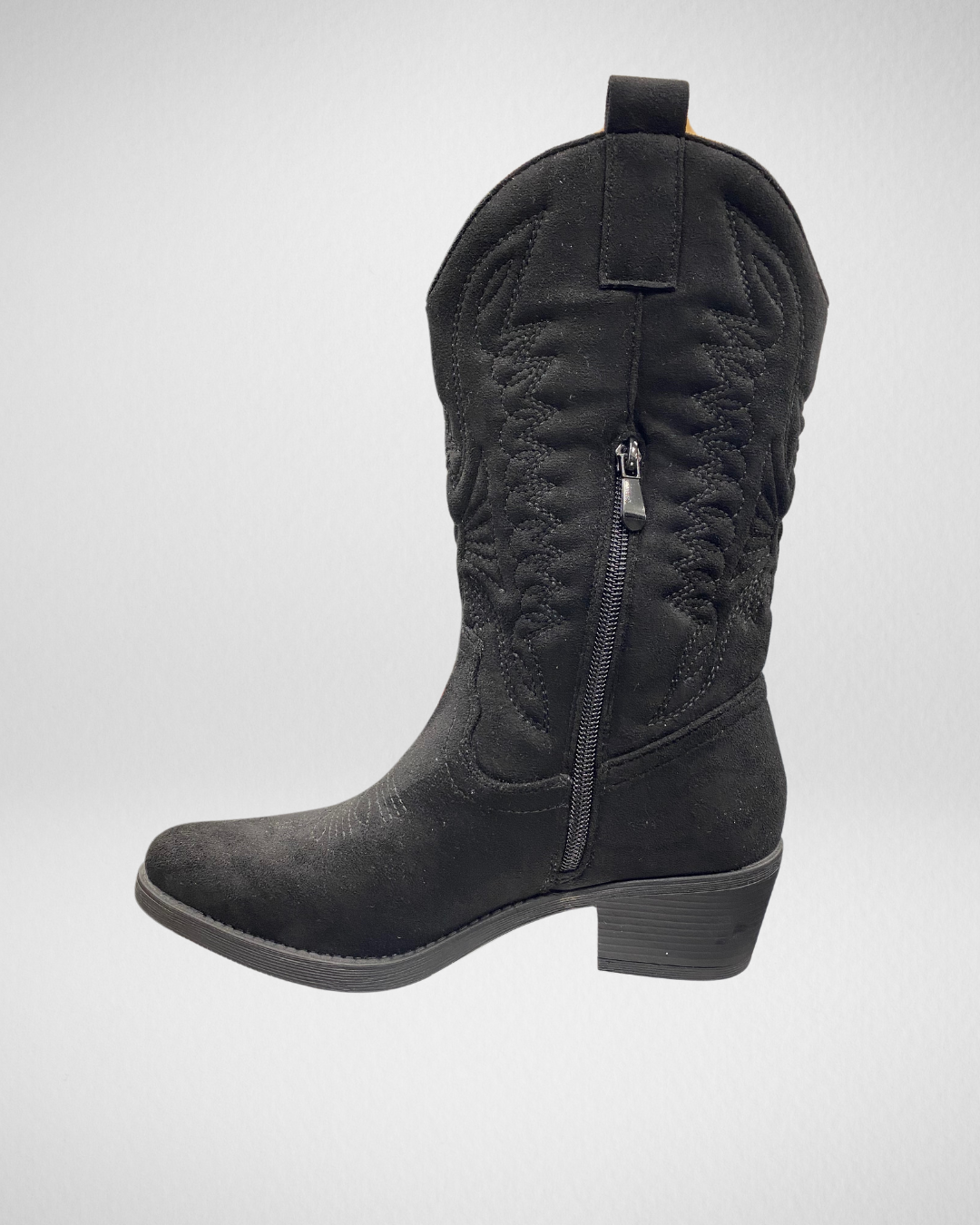 Cowboylaarzen Suedine I Zwart