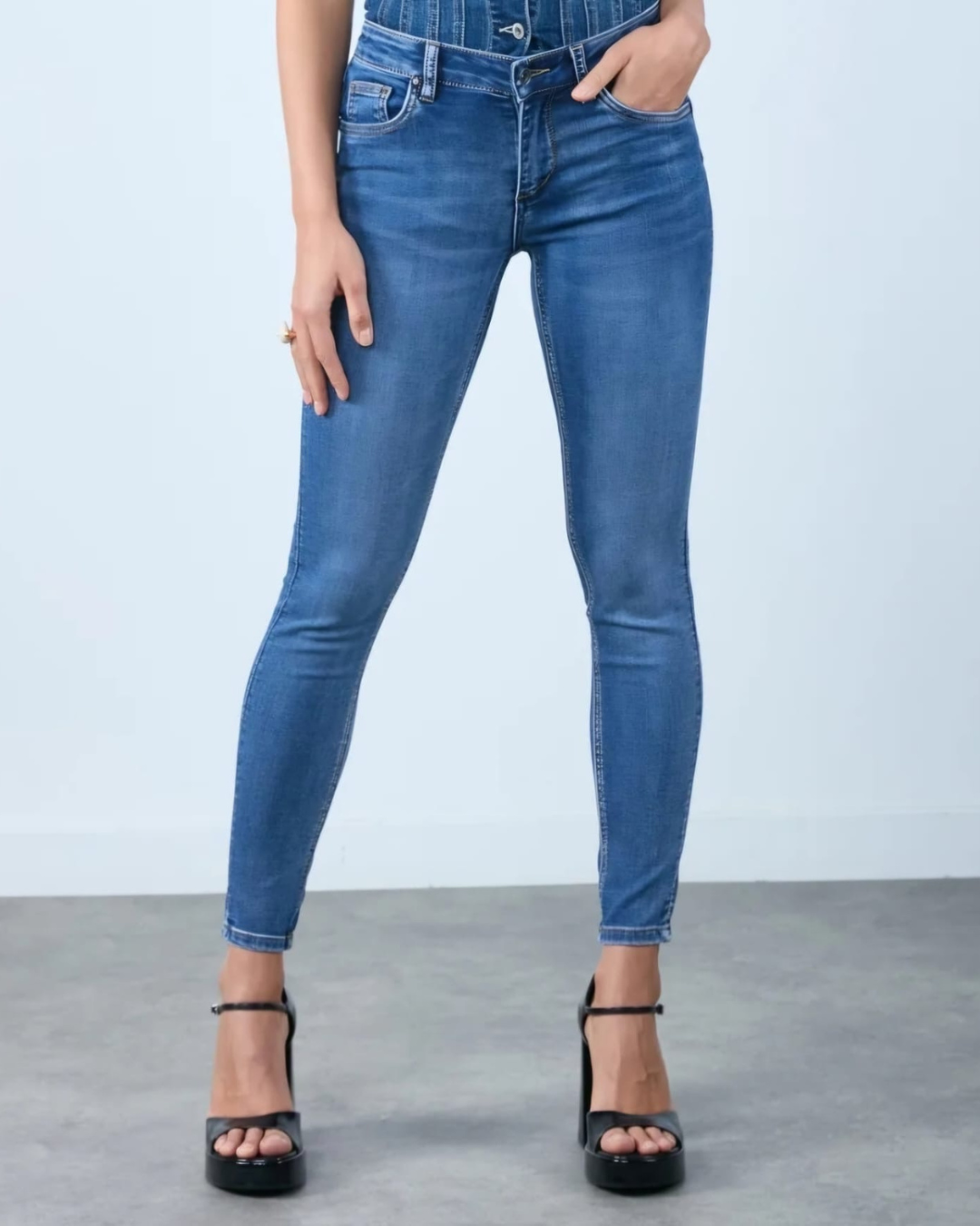 Toxik - Midwaist I Blauw