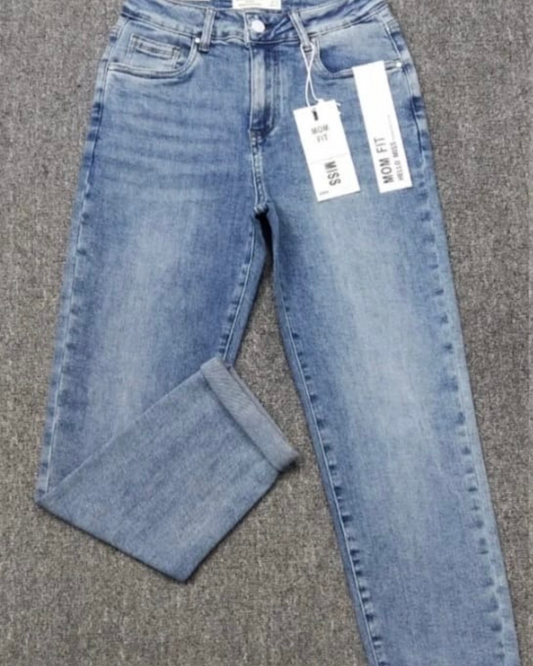Mom Fit jeans I Blauw