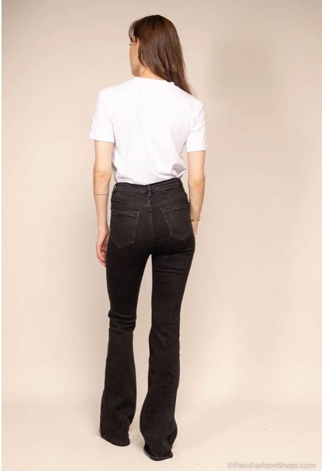 Flaired Jeans I Zwart