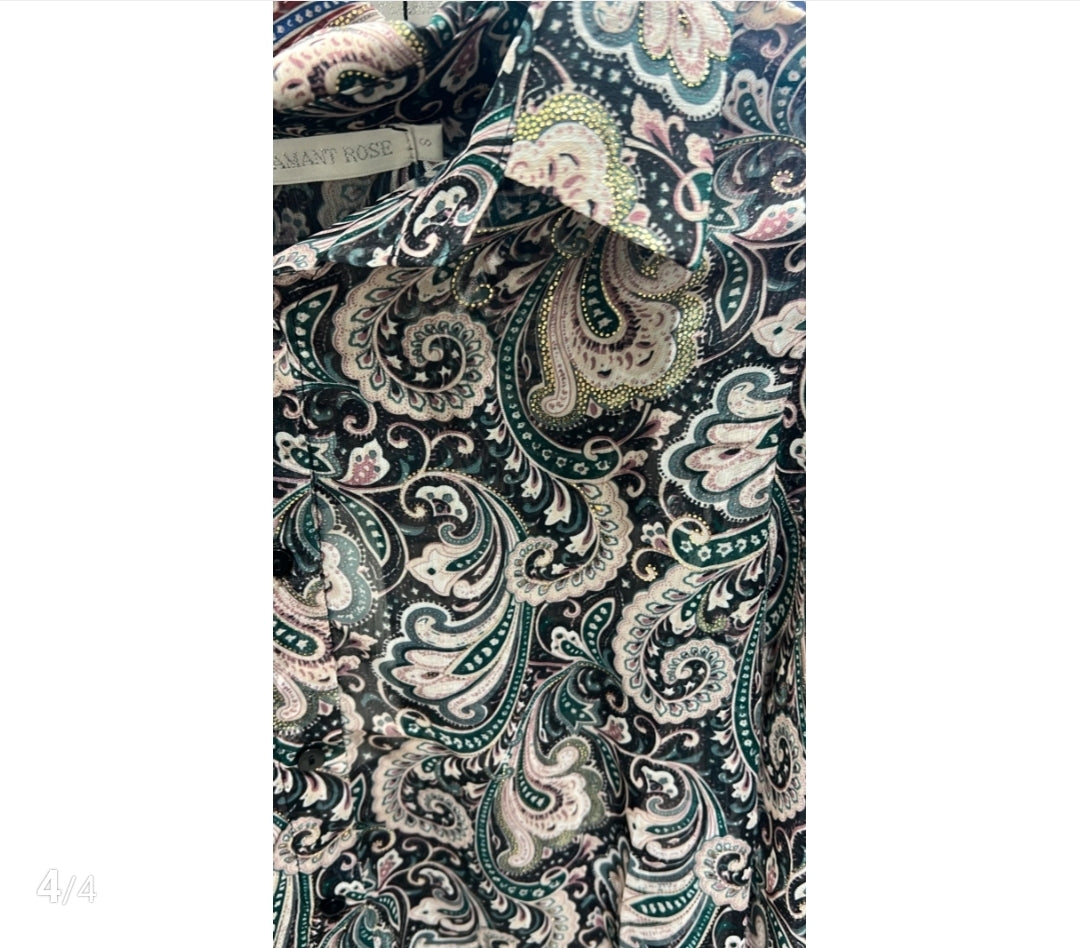 Blouse Flamant New Print | Groen