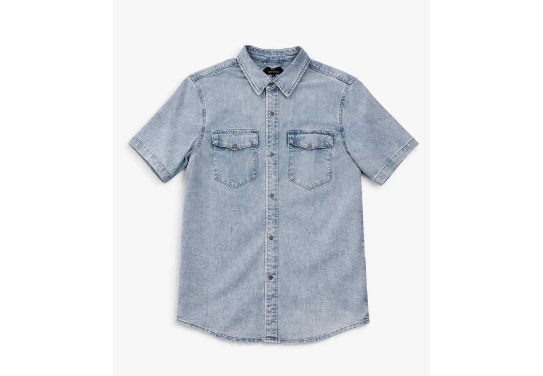 Heren blouse jeans | Licht blauw