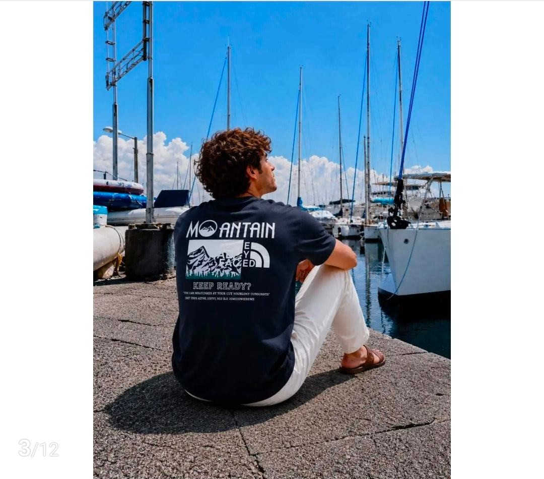 T-shirts Montain | Zwart