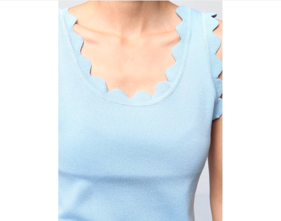 Hemdje Kartelrand | Licht Blauw