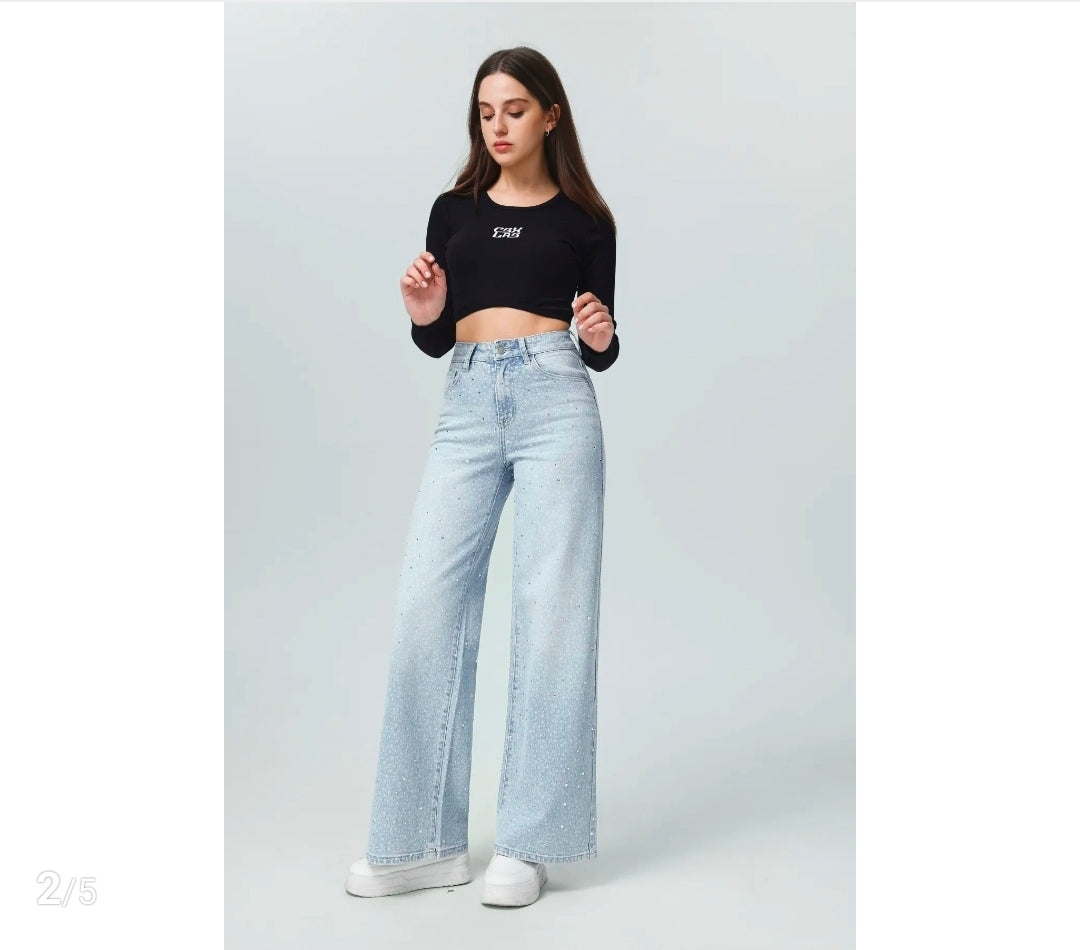 Wide-Leg New Strass| Summer wash
