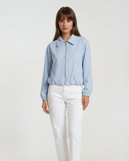 Bomber jas Eva | Licht Blauw