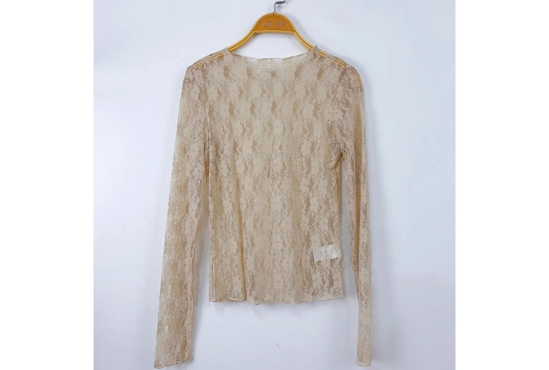 Transparant Top Luc-ce | Taupe