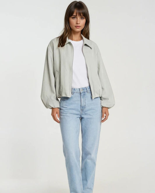 Bomber jas Eva | Mint Groen