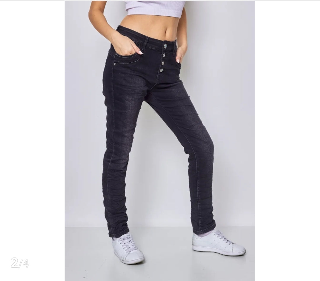Jewelly Jeans | Antraciet Grijs